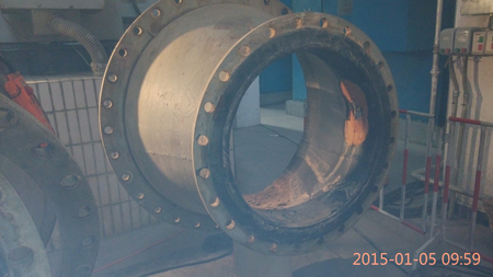 脫硫管道襯膠損壞 脫硫管道襯膠損壞